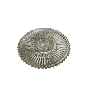 Depression‎ Glass Divided Relish Dish Platter Sawtooth Edge Clear Vintage